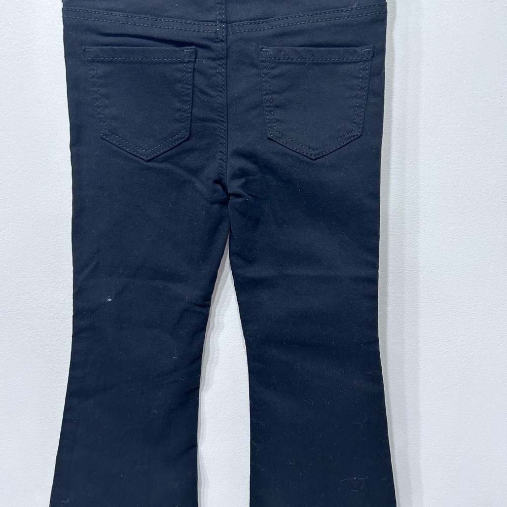 H&M NWT Girl Black Stretch Flare Jeans with Front and back pockets‎ Size 3T - Picture 2 of 8